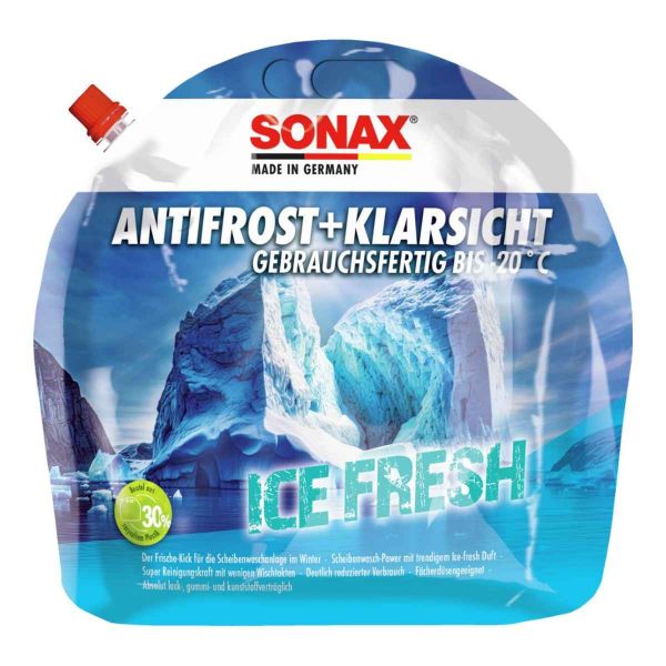 Sonax Течност за чистачки Ice fresh, -20 °C, мехче, готова
