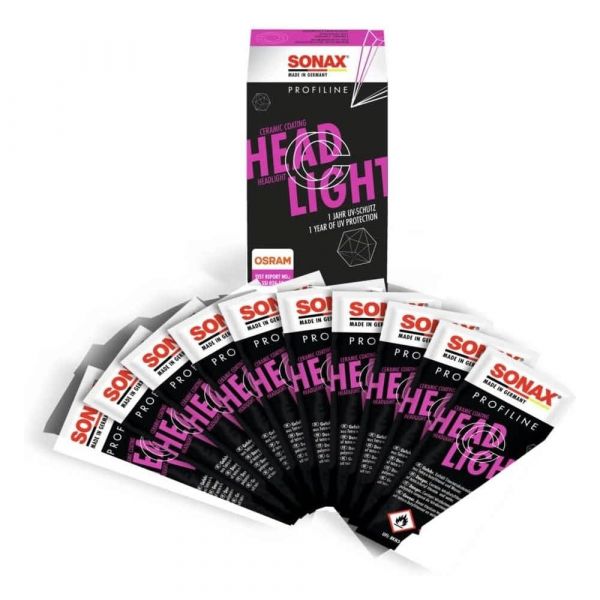 Керамично покритие за фарове с UV защита Sonax ProfiLine 10 броя