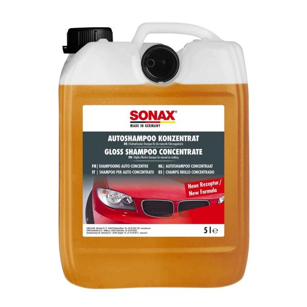Шампоан за блясък SONAX AUTOSHAMPOO KONZENTRAT (Gloss Shampoo Concentrate), концентрат, 5 л.