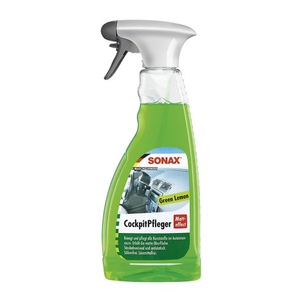 Спрей за почистване на табло Sonax мат ефект, зелен лимон (Лош търговски вид)