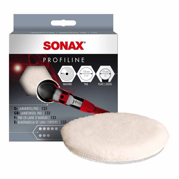 Гъба за полираща машина от агнешка кожа 133 мм Sonax