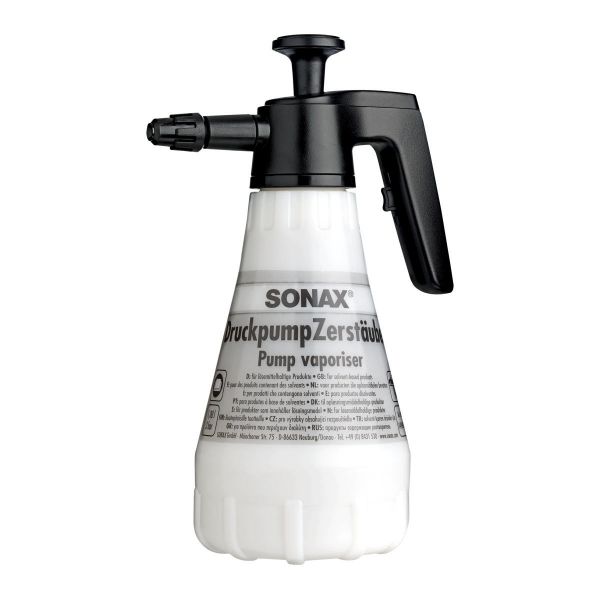 Бутилка - спрей с помпа устойчива на разтворители SONAX DruckpumpZerstäuber lösemittelbeständig, 1 л.