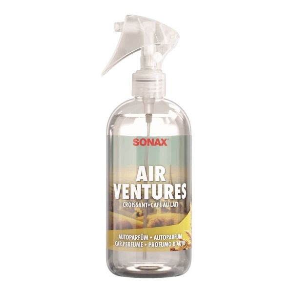 Спрей ароматизатор, кроасан и кафе SONAX AirVentures Croissant+Café au Lait, 300 мл.