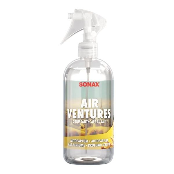 Спрей ароматизатор, кроасан и кафе SONAX AirVentures Croissant+Café au Lait, 300 мл.