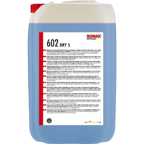 Подсушител брилянт SONAX Dry S, 25 л.