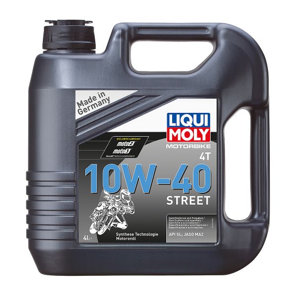 Масло синтетична технология LIQUI MOLY MOTORBIKE 4T 10W-40 Street, 4 л.