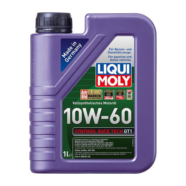 Синтетично масло RACE TECH GT1 10W60 на Liqui Moly