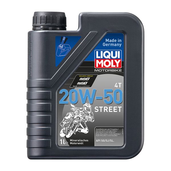 Liqui Moly Минерално масло за мотоциклети 4T 20W-50 Street