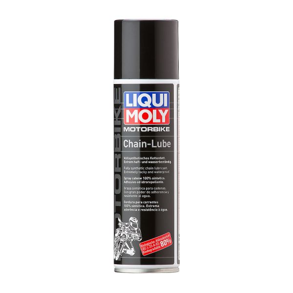 Спрей за смазване на верига на мотоциклет LIQUI MOLY Motorbike Chain Lube, 250 мл. (Лош търговски вид)