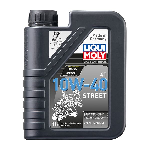 Liqui Moly Полусинтетично масло за мотоциклети 4T 10W-40 Street