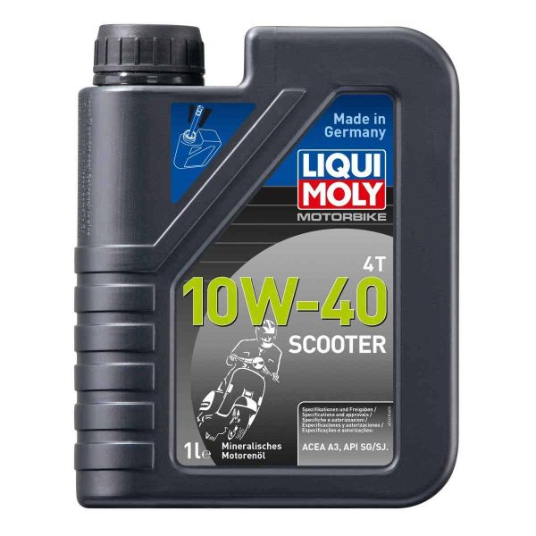 Минерално масло за скутер LIQUI MOLY 4T 10W-40 Scooter, 1 л.