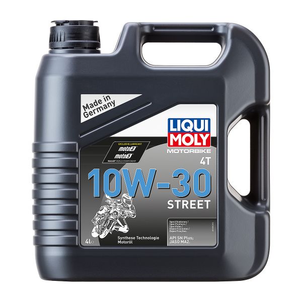 Масло синтетична технология LIQUI MOLY 4T 10W-30 Street, 4 л. (Изтичащ срок на годност)