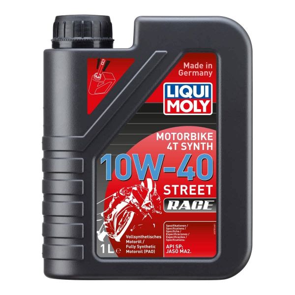 Синтетично масло LIQUI MOLY Motorbike 4T Synth 10W-40 Street Race, 1 л.