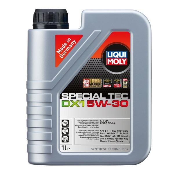 Масло синтетична технология LIQUI MOLY SPECIAL TEC DX1 5W-30, API SP, ILSAC GF-6A