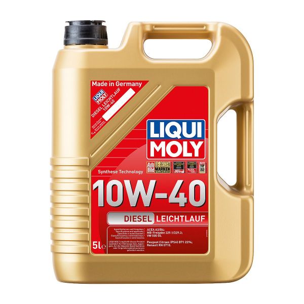 Масло синтетична технология LIQUI MOLY DIESEL LEICHTLAUF 10W-40, 5 л. (Изтичащ срок на годност)