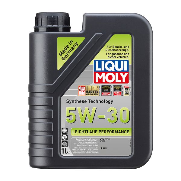 Масло синтетична технология LIQUI MOLY LEICHTLAUF PERFORMANCE 5W-30, ACEA C3, 1 л. (Изтичащ срок на годност)