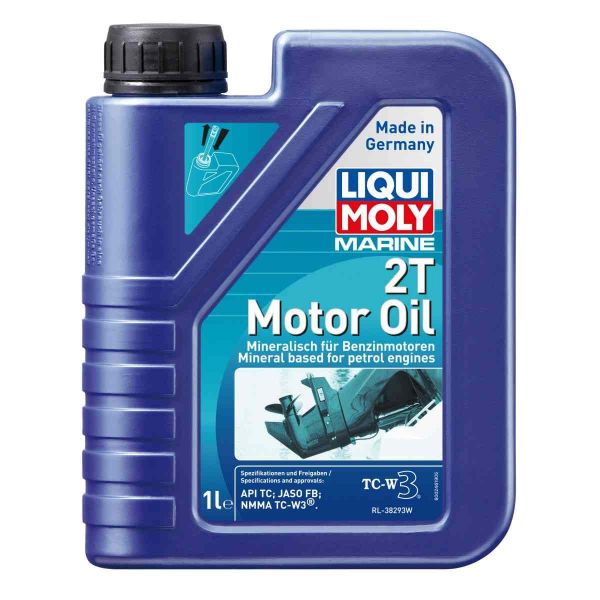 Минерално масло за 2-тактов двигател на лодка LIQUI MOLY MARINE 2T Motor Oil, 1 л.