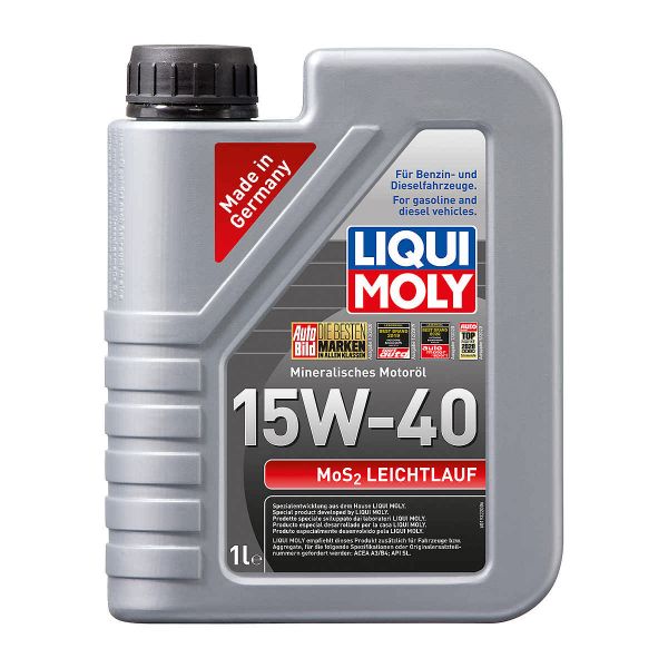 Минерално масло с Молибден (MoS2) LIQUI MOLY MoS2 LOW-FRICTION 15W-40, 1 л. (Изтичащ срок на годност)