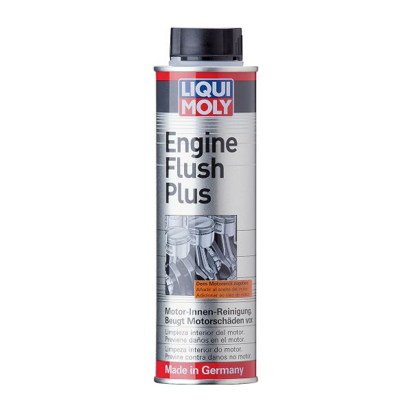 Добавка промиване двигател PLUS на Liqui Moly в сребрист флакон и черна капачка