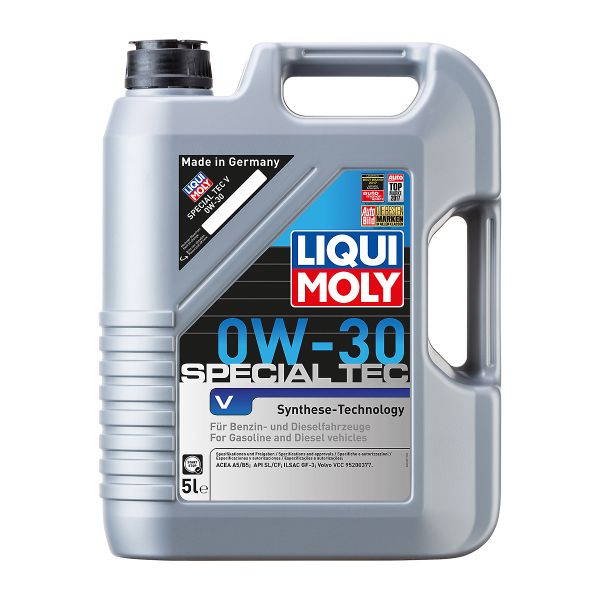 Масло синтетична технология LIQUI MOLY SPECIAL TEC V 0W-30, Volvo VCC 95200377, 5 л.
