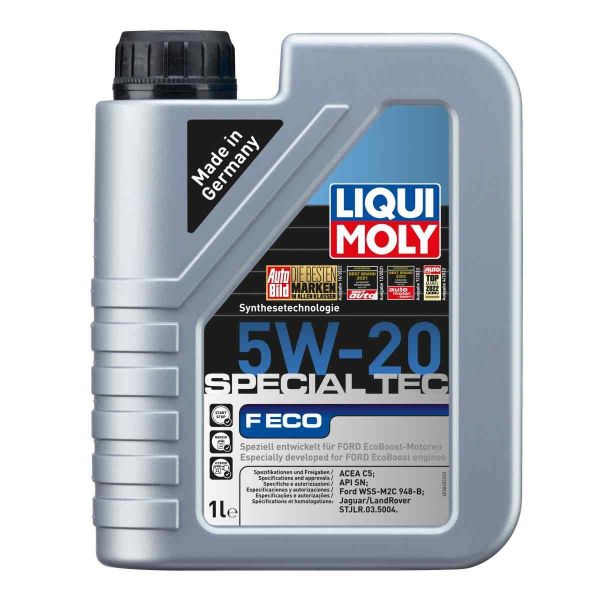 Масло синтетична технология LIQUI MOLY SPECIAL TEC F ECO 5W-20, Ford WSS-M2C 948-B Jaguar / Land Rover STJLR.03.5004