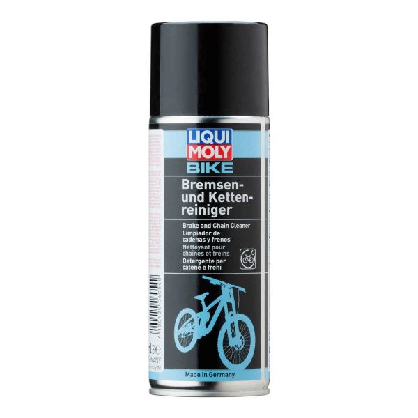 Препарат за почистване на спирачки и веригa на велосипед LIQUI MOLY Bike Brake and Chain Cleaner, 400 мл. (Изтичащ срок на годност)