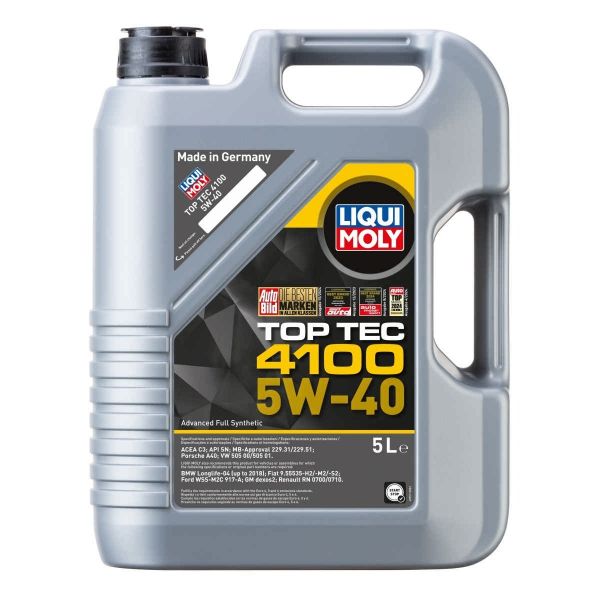 Liqui Moly Mасло синтетична технология TOP TEC 4100 5W40 5 литра