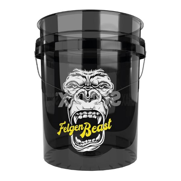 Черна прозрачна кофа със защитна решетка и капак SONAX FelgenBeast Grit Guard Bucket incl. Lid, 20 л.