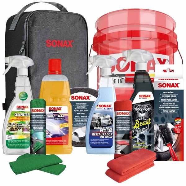 SONAX Starter Pack Red Bucket | Стартов комплект с червена кофа